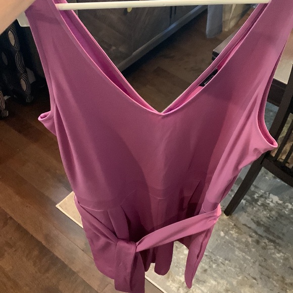 RW&Co pink pocketed romper with sash - Picture 3 of 6